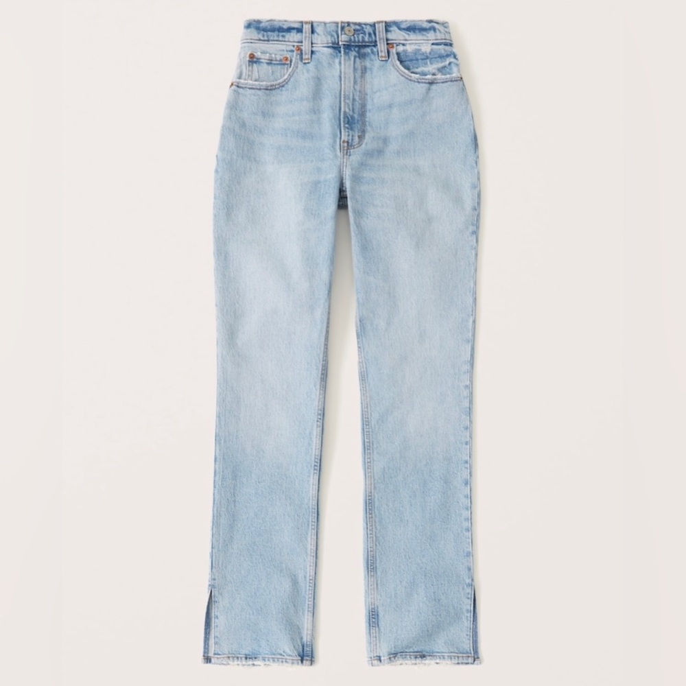 Abercrombie curve love 90s straight leg jeans, size 27